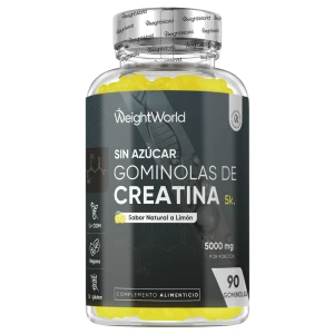Gominolas de Creatina - 5000 mg 90 Gomitas Veganas - Suplemento Deportivo para Aumentar el Rendimiento Físico