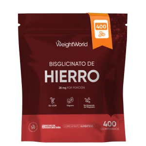 Suplemento de Hierro - 28 mg 400 Comprimidos Veganos - Di Adiós al Cansancio y Fatiga