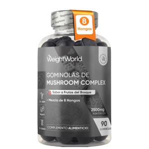 Suplemento Hongos Complex en Gominolas - Mezcla de 8 Hongos para Bienestar Físico y Mental