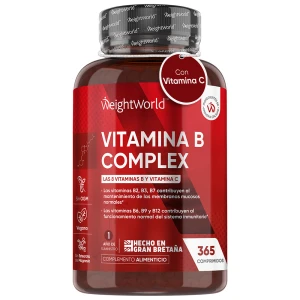 Vitamina B Complex 365 comprimidos - Con las 8 Vitaminas del grupo B y Vitamina C para la Energía, Metabolismo y Bienestar General