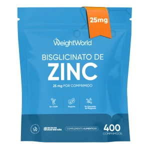 Bisglicinato de Zinc 25 mg Alta Absorción | Apoya Sistema Inmunitario, Cabello, Piel y Uñas | 400 Comprimidos para Más de 1 Año