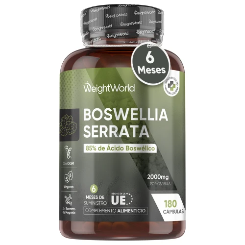 Extracto de Boswellia Serrata - 2000 mg (400 mg) 180 cápsulas - Suplemento para Bienestar Articular