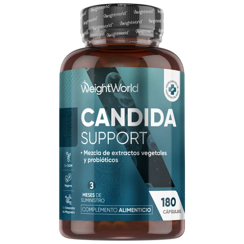 Candida Support - 180 cápsulas | Suplemento de Origen Natural con Probióticos para Combatir la Candidiasis