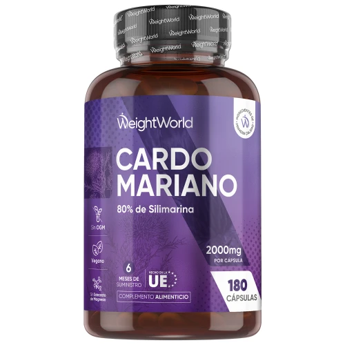 Cardo Mariano 2000 mg · 180 Cápsulas · Bienestar Hepático y Digestivo
