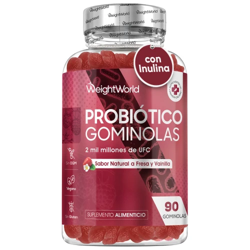 Probióticos en Gominolas - 90 Gummies con 2 mil millones de UFC de Bacillus Coagulans - Suplemento para la Salud Digestiva