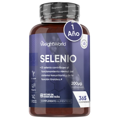 Suplemento de Selenio 2000 mcg 365 Comprimidos - Mineral para el Mantenimiento del Cabello, Uñas y de la Función Tiroidea
